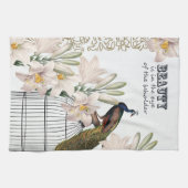 Elegant Lilies Peacock Theedoek (Horizontaal)