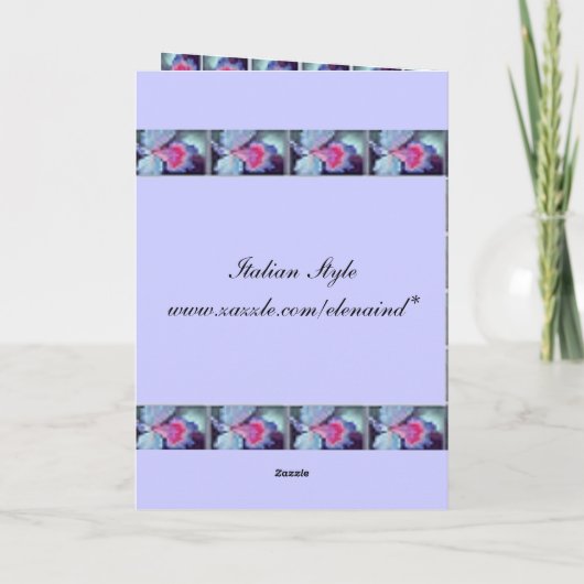 Elegant Lilium Card Kaart (Achterkant)