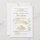 Elegant Lillies Wedding Invitations Kaart (Achterkant)