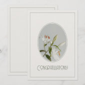 Elegant lilly vintage greeting card (Voorkant / Achterkant)