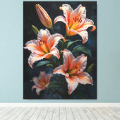 Elegant Lily Flower Art – Premium Prints & Unique  (Insitu (Houten vloer))