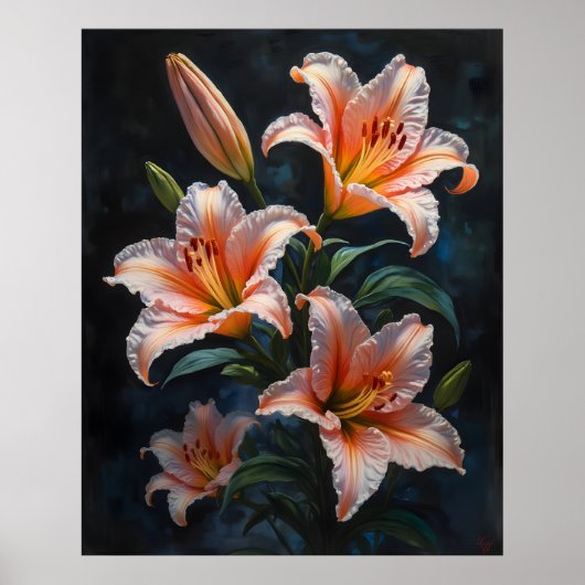 Elegant Lily Flower Art – Premium Prints & Unique  (Voorkant)