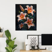 Elegant Lily Flower Art – Premium Prints & Unique (Thuiskantoor)