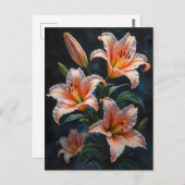 Elegant Lily Flower Art – Premium Prints & Unique  Briefkaart (Voorkant / Achterkant)