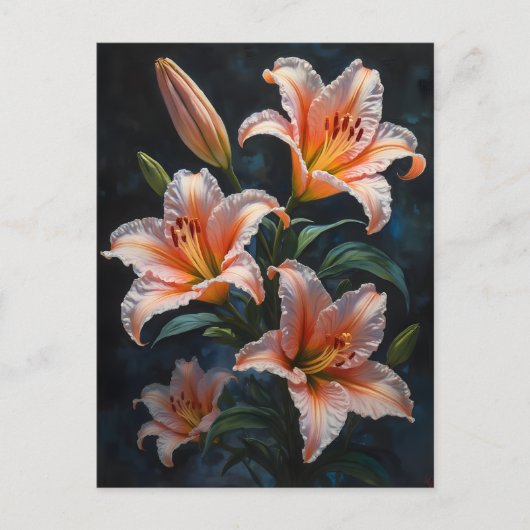 Elegant Lily Flower Art – Premium Prints & Unique  Briefkaart (Voorkant)