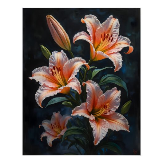 Elegant Lily Flower Art – Premium Prints & Unique  Perfect Poster (Voorkant)