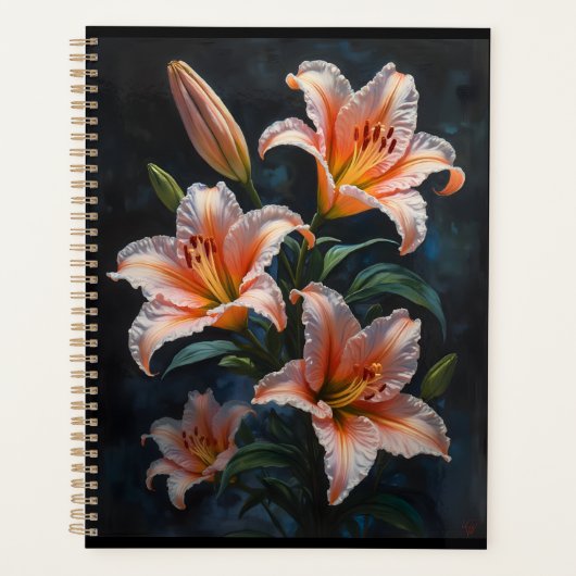 Elegant Lily Flower Art – Premium Prints & Unique Planner (Voorkant)