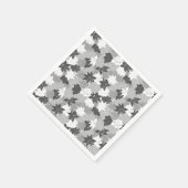 Elegant Lily Flower Pattern Servet (Hoek)