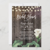 Elegant Lily Flower Rustic Barn Vrijgezellenfeest Kaart (Voorkant)