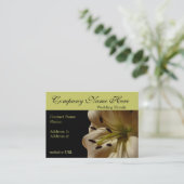 Elegant Lily Flower Visitekaartjes (Staand voorkant)