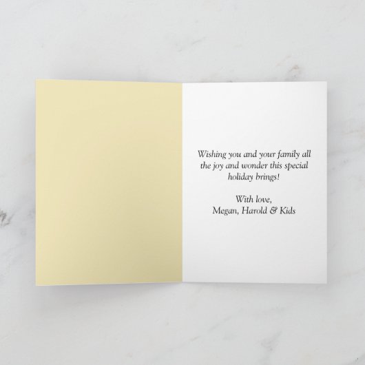 Elegant Lily Flowers Faith Love Easter Greetings Feestdagen Kaart (Binnen)