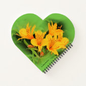 Elegant Lily of the Incas/Yellow Alstroemeria Notitieboek (Achterkant)