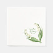 Elegant Lily of the Valley Garden Party Wedding Servet (Voorkant)