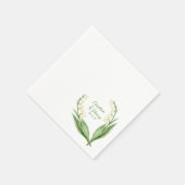 Elegant Lily of the Valley Garden Party Wedding Servet (Hoek)