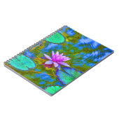Elegant Lily Pad Lotus Yoga Practioner's notebook Notitieboek (Linkerzijde)