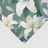 Elegant Lily Patroon Tissuepapier (Detail)