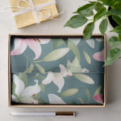Elegant Lily Patroon Tissuepapier (Geschenk)