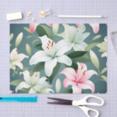 Elegant Lily Patroon Tissuepapier (Craft)