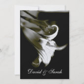 Elegant Lily Wedding Invitation Kaart (Voorkant)