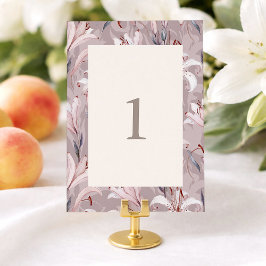 Elegant Lily Wedding Table Numbers 1–30  Kaart