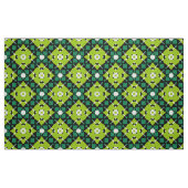 Elegant Lime Green Black & White Geometric Pattern Stof (Fat Quarter)