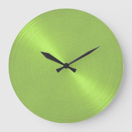 Elegant Lime Green Sheen Grote Klok