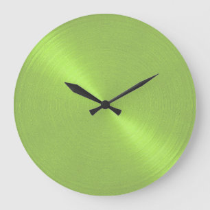 Elegant Lime Green Sheen Grote Klok