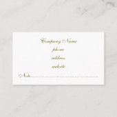 Elegant Limoen Visitekaartje (Achterkant)