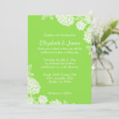 Elegant Limoen Wedding Invitations Kaart (Staand voorkant)