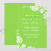 Elegant Limoen Wedding Invitations Kaart (Voorkant / Achterkant)