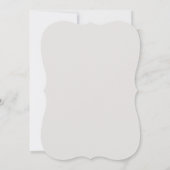 Elegant Line Art Floral Grey Bridal Brunch Kaart (Achterkant)