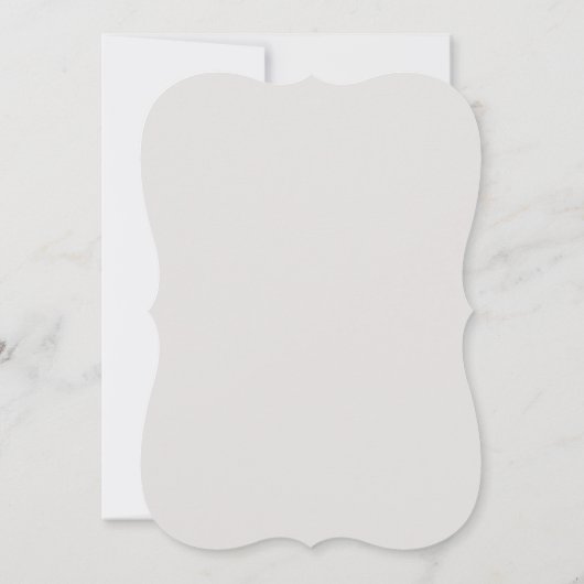 Elegant Line Art Floral Grey Bridal Brunch Kaart (Achterkant)