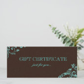 Elegant Linen Flower Salon Cadeaubon (Staand voorkant)