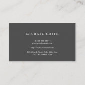 Elegant Linen Texture Business Card Visitekaartje (Achterkant)
