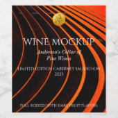 Elegant Lines Custom Wine Labels Wijn Etiket (Enkel label)