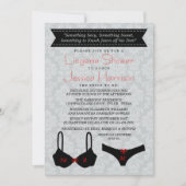 Elegant Lingerie Shower-uitnodigingen Kaart (Voorkant)