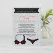 Elegant Lingerie Shower-uitnodigingen Kaart (Staand voorkant)