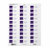 Elegant lint en sterren etiket (Full Sheet)