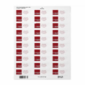 Elegant lint en sterren etiket (Full Sheet)