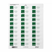 Elegant lint en sterren etiket (Full Sheet)