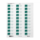 Elegant lint en sterren etiket (Full Sheet)