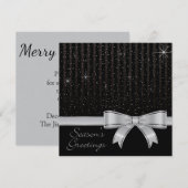 Elegant lint en sterren kaart (Voorkant / Achterkant)