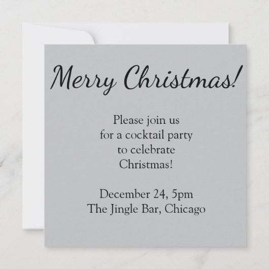 Elegant lint en sterren kaart (Achterkant)