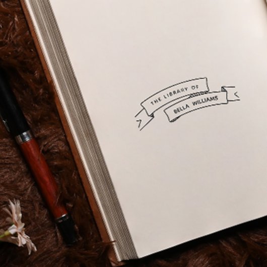 Elegant  Lint Gepersonaliseerde Boeken Zelfinktende Stempel