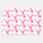 Elegant lint roze strikken en baby meisje Baby sho Inpakpapier Vel (Voorkant 2)