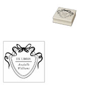 Elegant lintkam Ex Libris Boek Rubberstempel (Gestempeld)