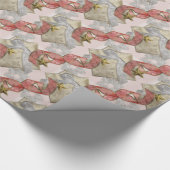 Elegant lintstof glanzend omslagpapier cadeaupapier (Hoek)