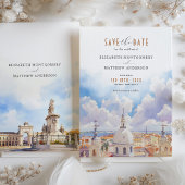 Elegant Lissabon Portugal Save the Date Wedding Ka Kaart