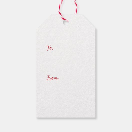 Elegant Little Christmas Tree Cadeaulabel (Achterkant)