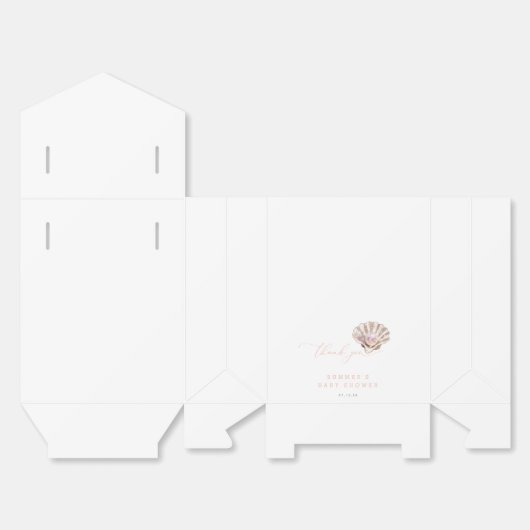 Elegant Little Pearl Baby shower Bedankt Bedankdoosjes (Ongevouwen)